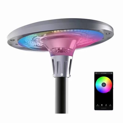 خانه 1200w RGB چراغ های باغ خورشیدی در حیاط چراغ های مسیر باغ خورشیدی