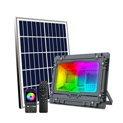 Ip65 LED نور خورشیدی سیلاب رنگی شارژ Rgb دیوار نصب نورهای امنیتی خورشیدی