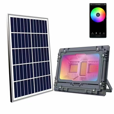 60w ~ 800w LED چراغ های سیل خورشیدی خیابان با چراغ های سیل خورشیدی از راه دور